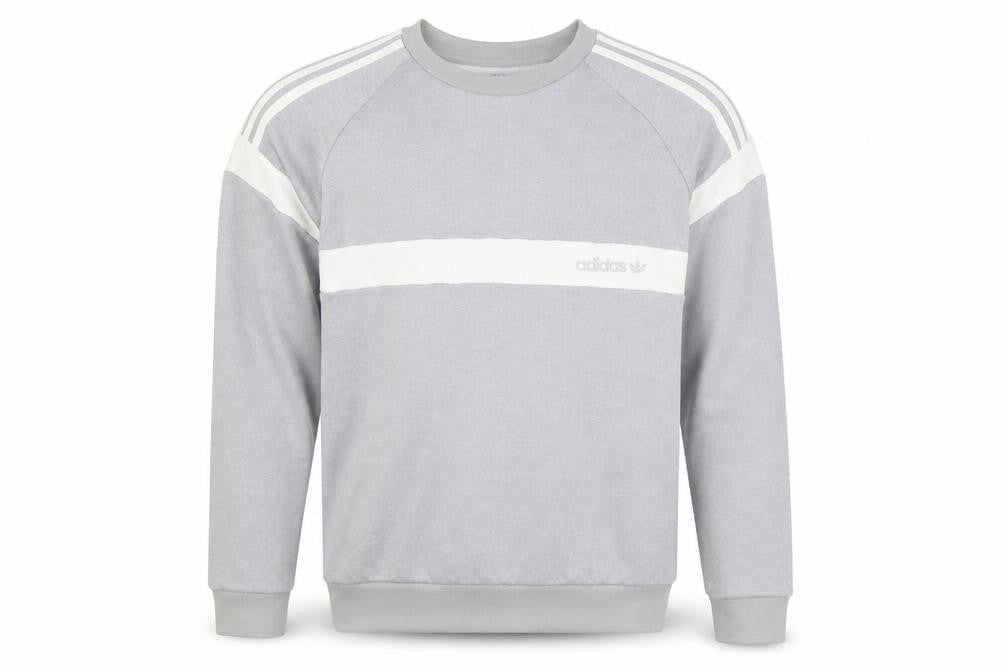 Mens UK S Regular adidas Grey Pullover Sweatshirt
