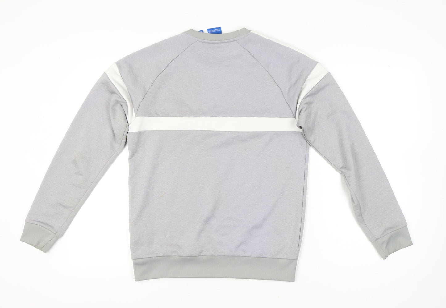 Adidas Men’s Grey Small Pullover Sweatshirt Crew Neck Sportswear
