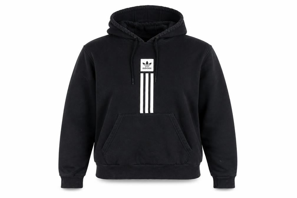 Unisex Adults UK M Regular adidas Black Pullover Hoodie