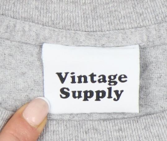 Vintage Supply Men’s Grey XL Graphic Sea Paradise T-Shirt