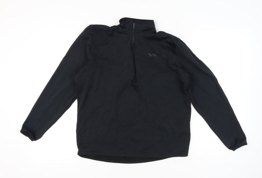 Under Armour Women’s Black Medium 1/4 Zip Pullover Sweatshirt ColdGear