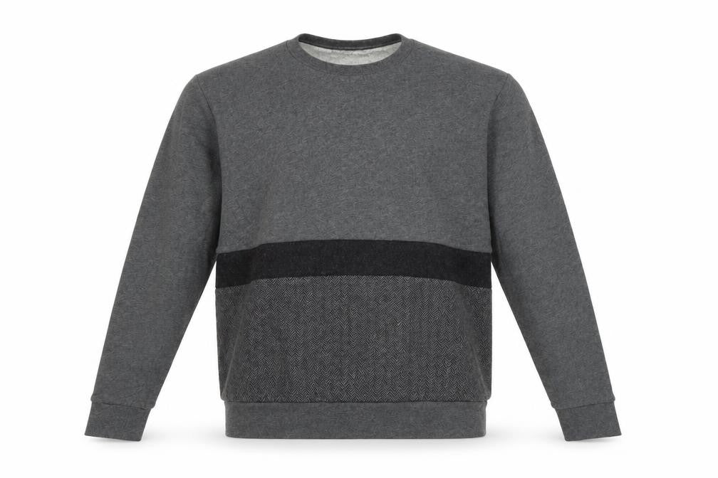 French Connection Mens Grey XS Crew Neck Pullover Sweatshirt