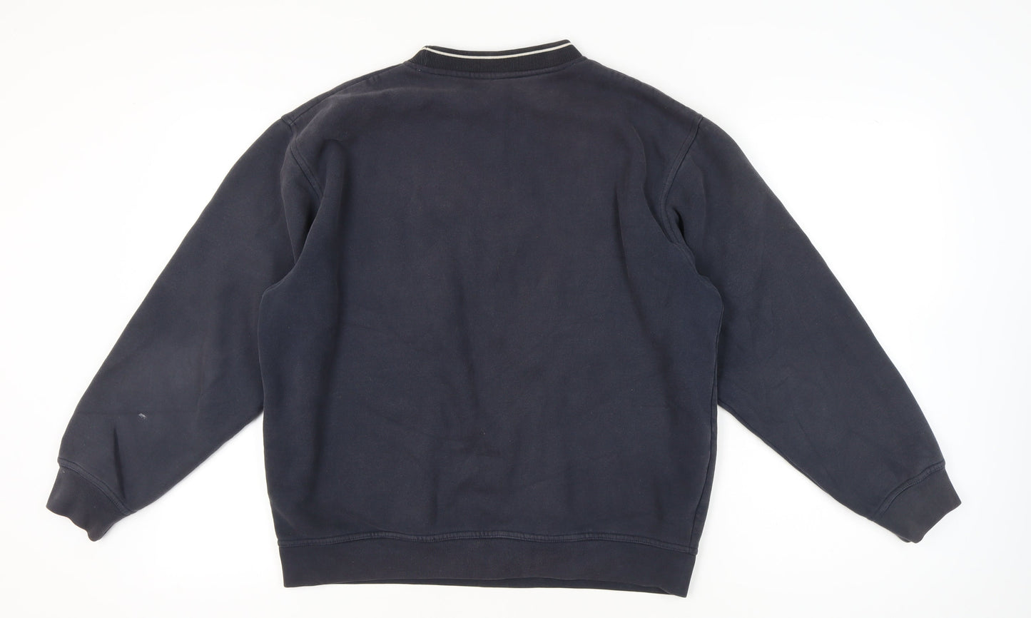 Rockport Men's Blue Pullover Sweatshirt L Crew Neck Logo