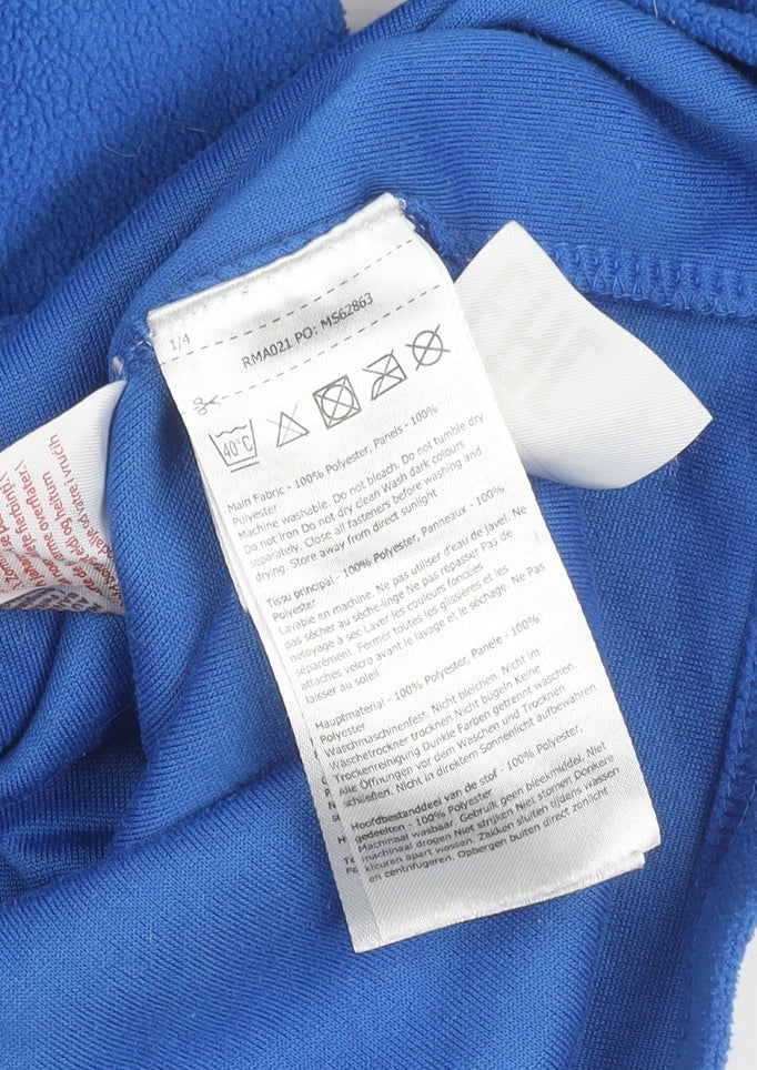 Regatta Mens Blue Fleece Sweatshirt XL Pullover 1/4 Zip Outdoor