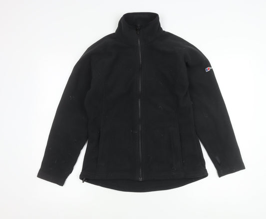 Berghaus Women's Black Fleece Jacket UK 10 Regular Fit Outdoor Zip