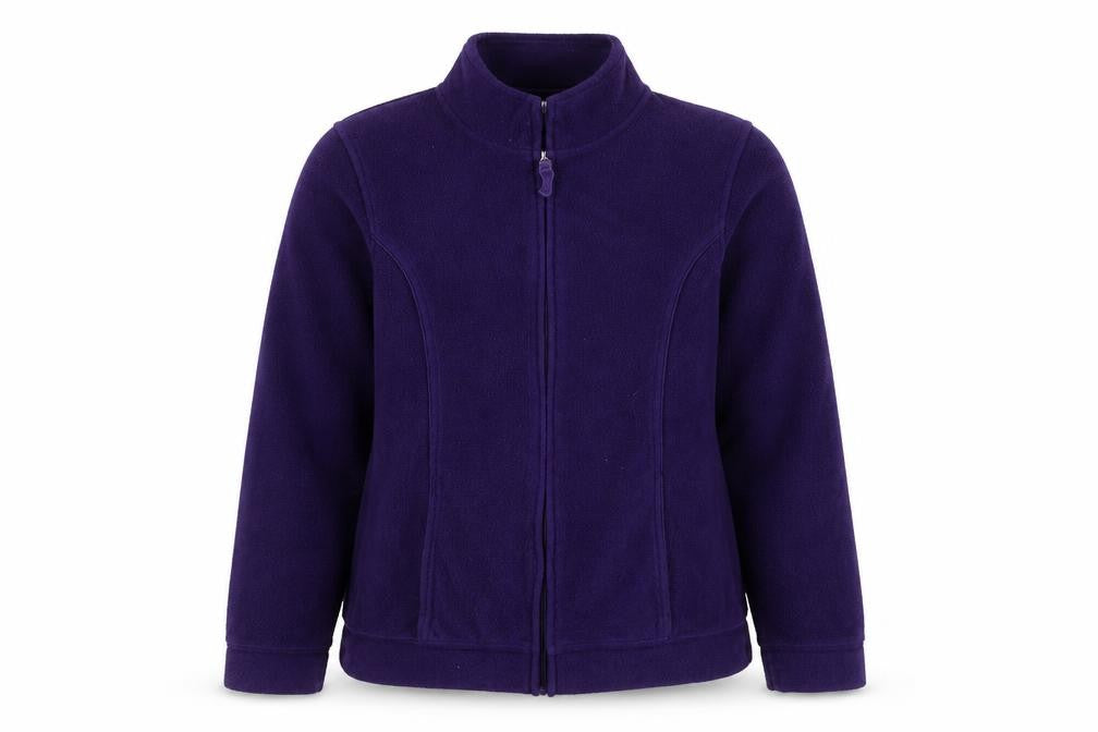 Bonmarché Women’s Purple Full Zip Fleece Jacket S Regular Fit