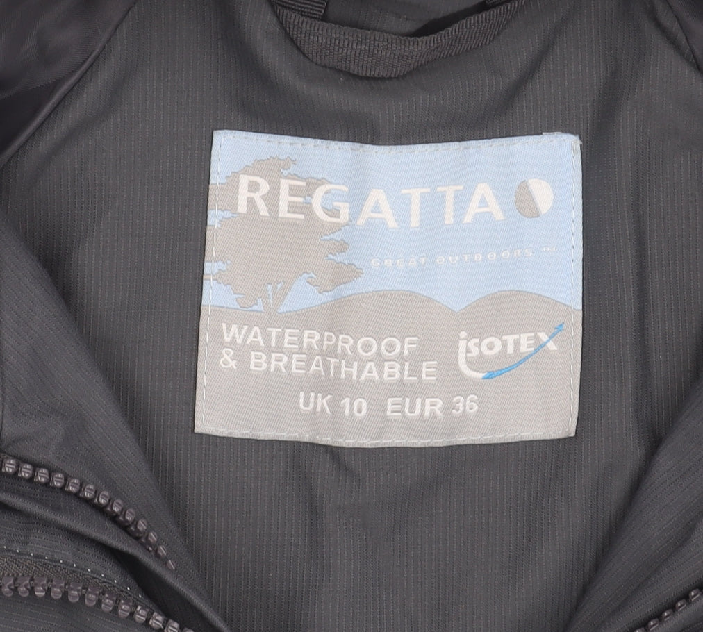 Regatta Womens Grey Size 10 Waterproof Breathable Rain Jacket
