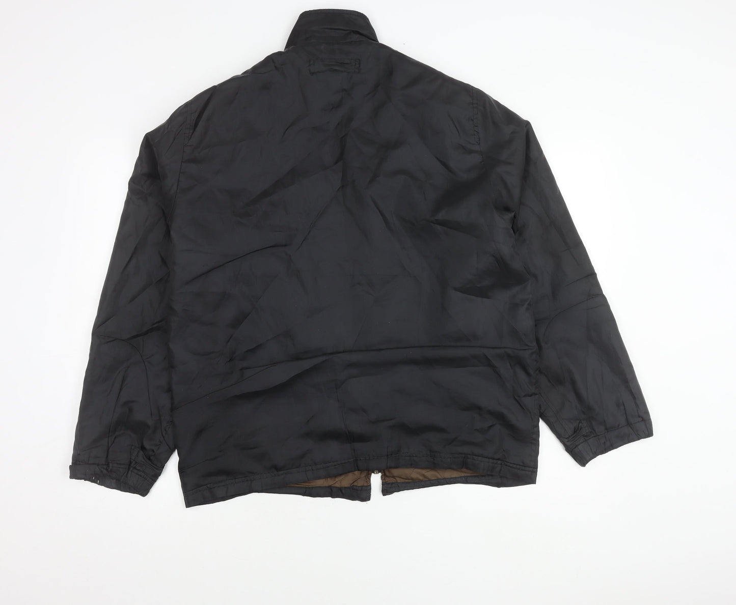 Defined Men's Black M Stand Collar Full Zip Casual Jacket