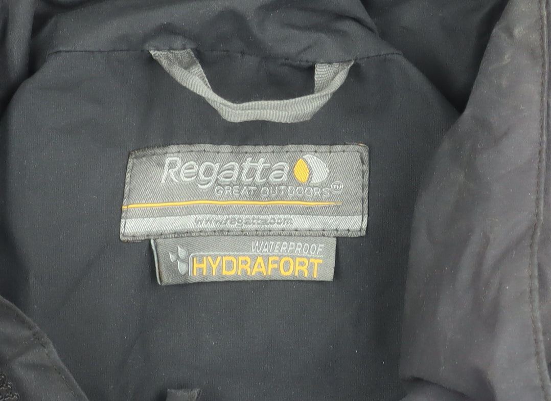 Regatta Mens Black Waterproof Hydrafort Jacket M 40in Outdoor Rain Coat