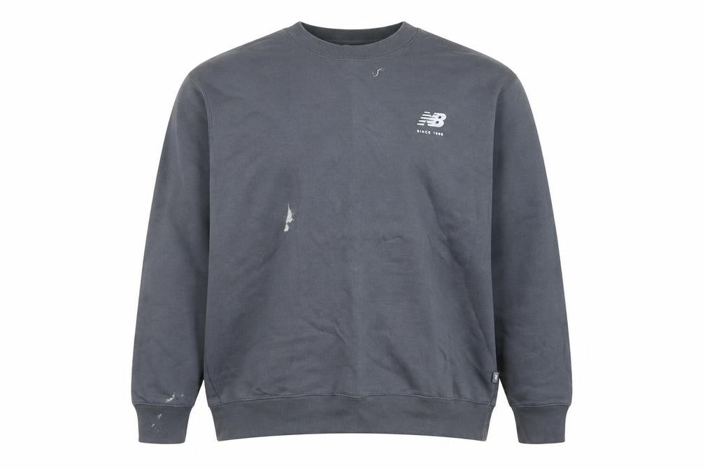 Mens UK M Regular New Balance Grey Pullover Sweatshirt