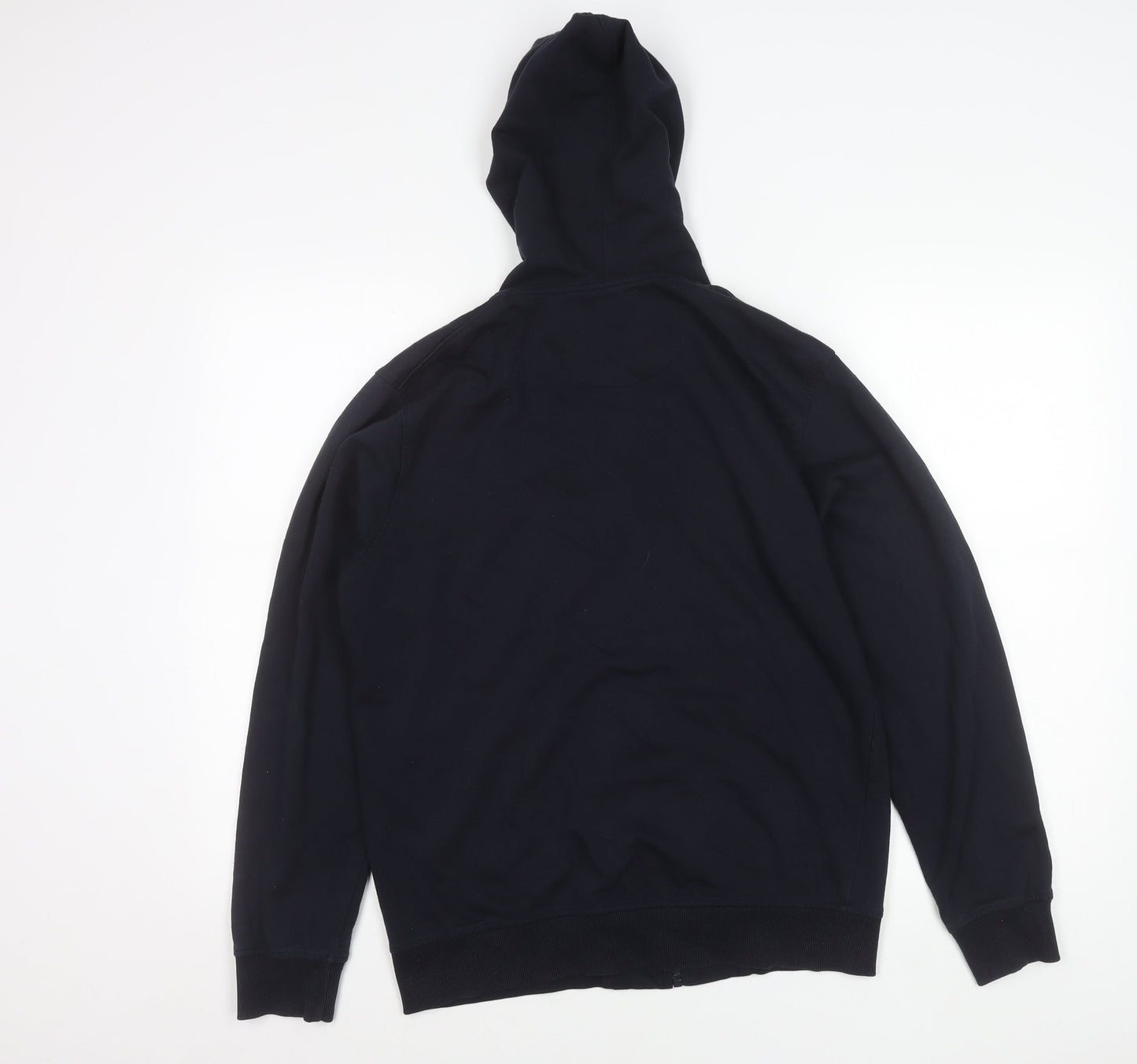 SPUNK Men’s Black Hooded Full Zip Jacket M Cotton Blend