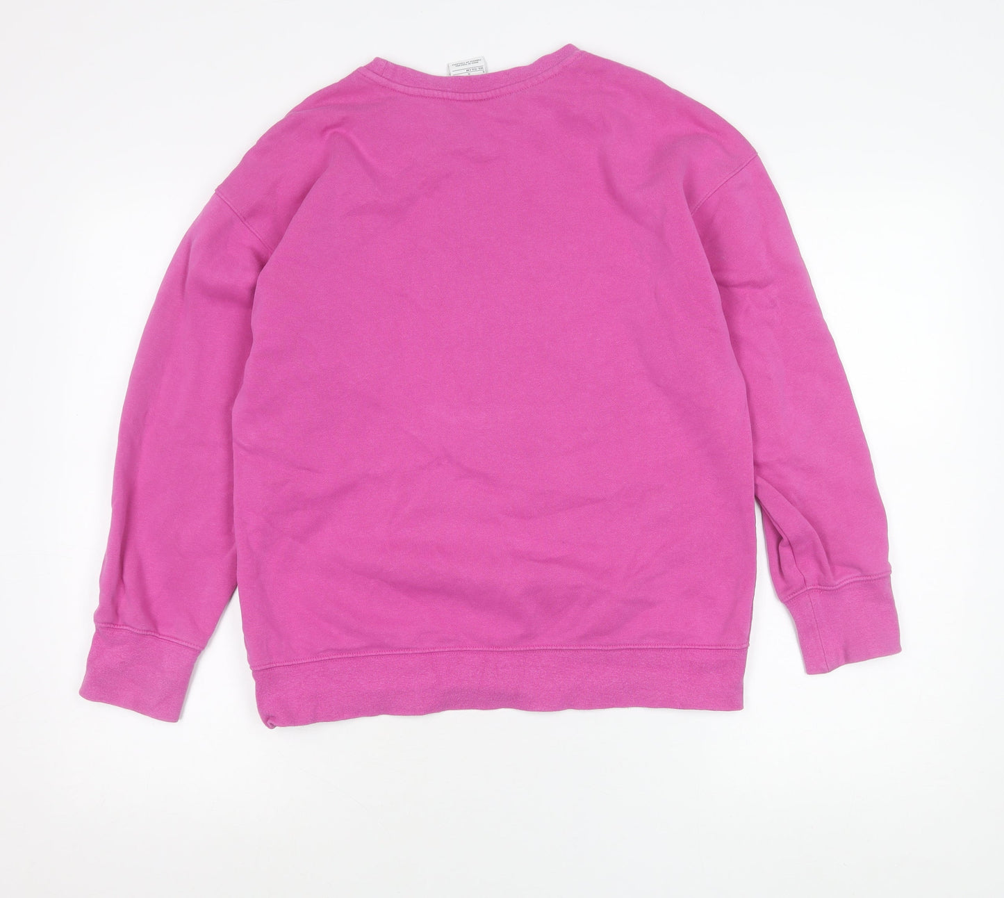Nike Girls Pink Pullover Sweatshirt Size 146 Crew Neck Logo Long Sleeve