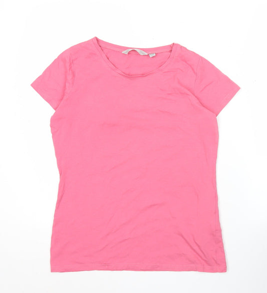 Regatta Womens Pink Cotton Crew Neck Short Sleeve T-Shirt UK 12