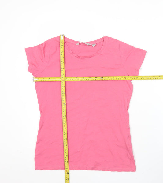 Regatta Womens Pink Cotton Crew Neck Short Sleeve T-Shirt UK 12