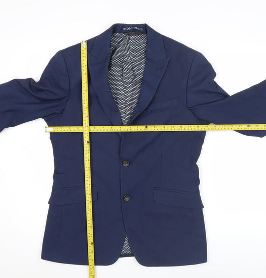 Marks and Spencer Men's Blue Suit Jacket 36S Regular Fit