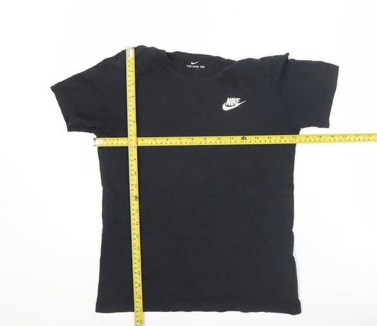 Nike Boys Black 12 Years Regular Fit Short Sleeve Sports T-Shirt