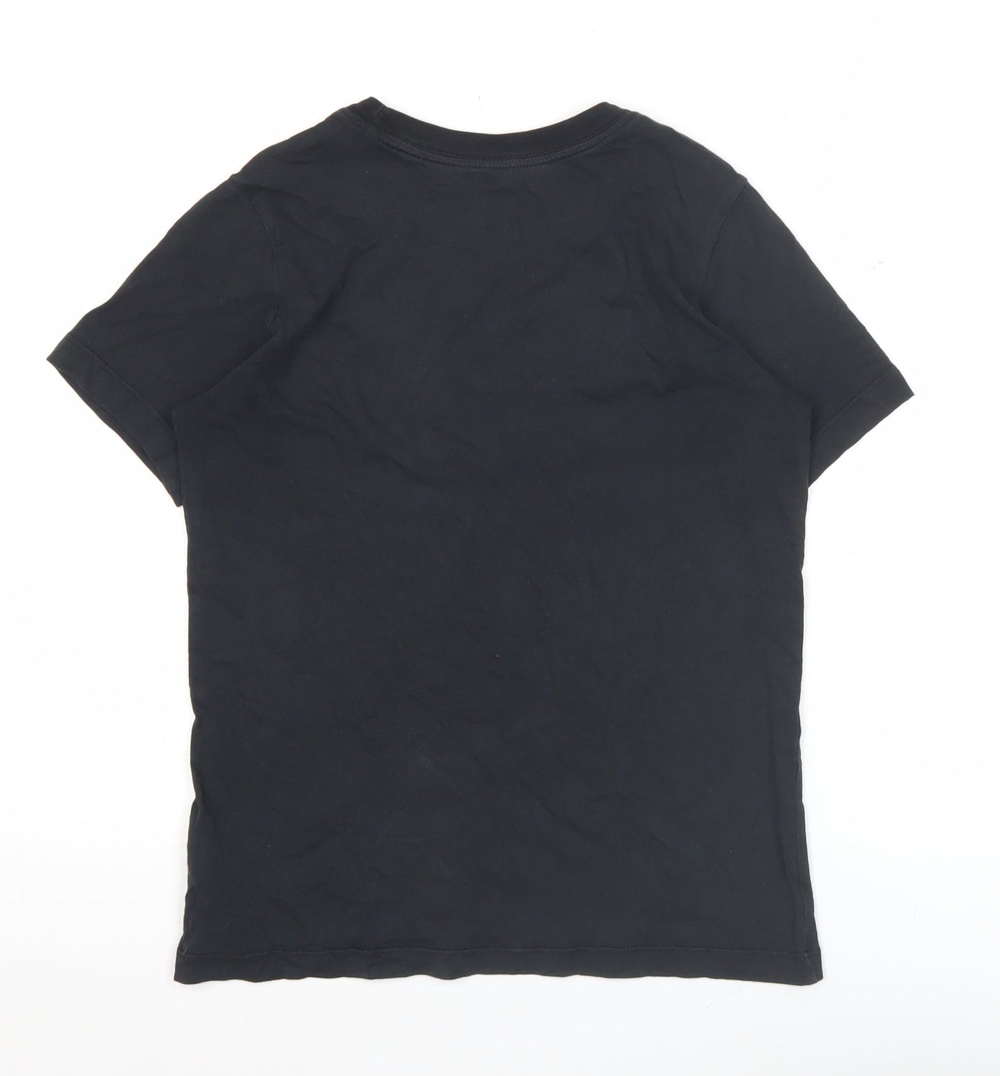 Nike Boys Black 12 Years Regular Fit Short Sleeve Sports T-Shirt