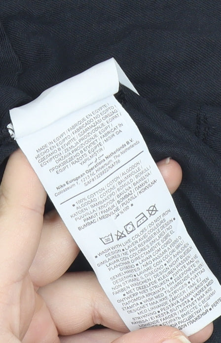 Nike Boys Black 12 Years Regular Fit Short Sleeve Sports T-Shirt