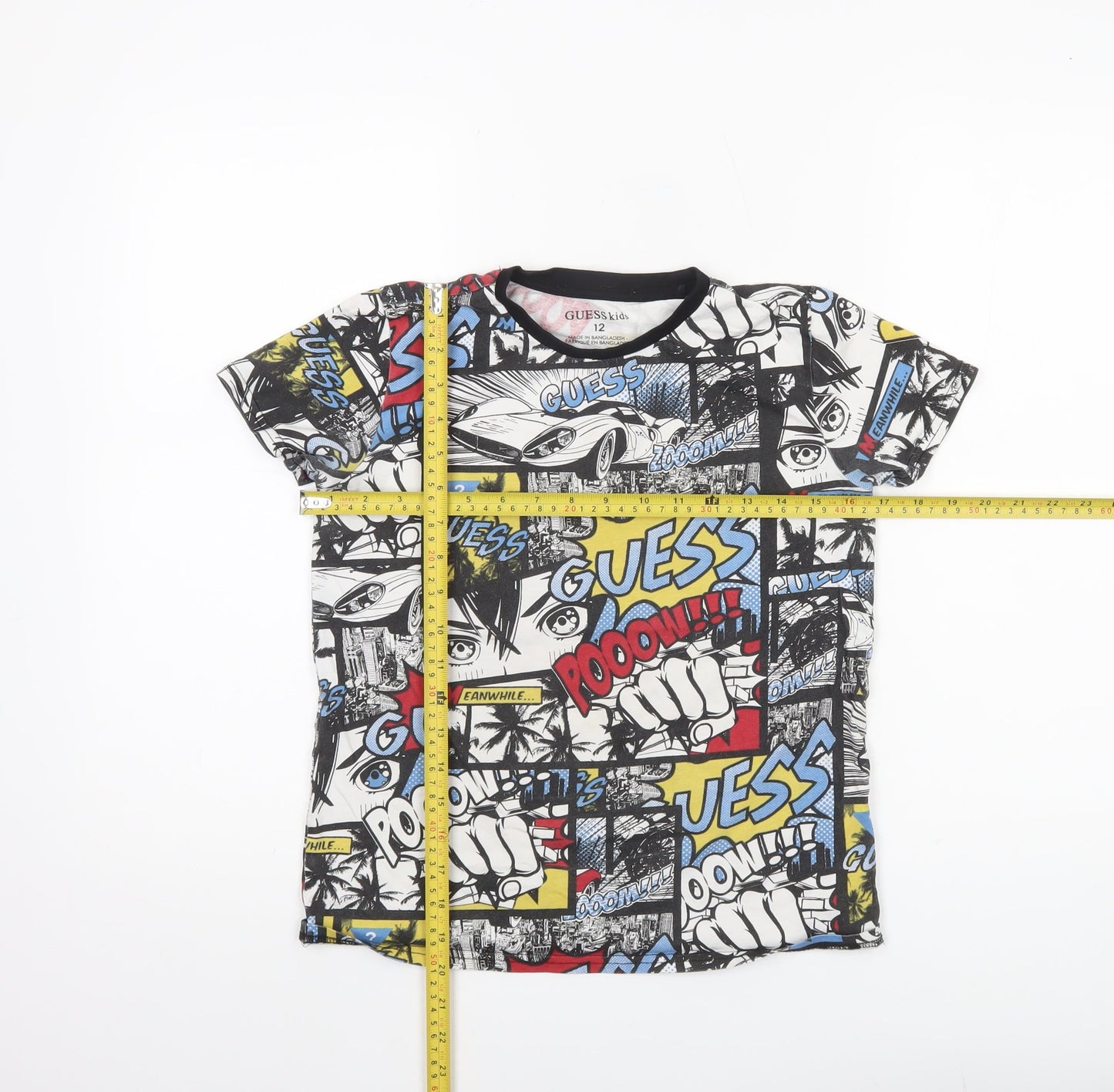 Guess Kids Boys Multicoloured Graphic Comic Print T-Shirt Size 12 Years