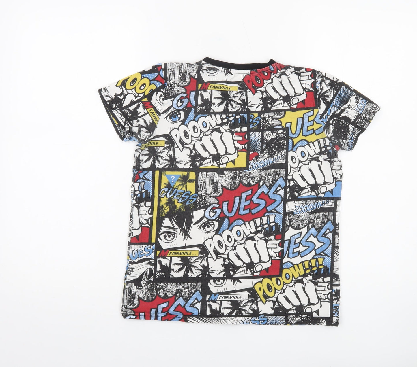 Guess Kids Boys Multicoloured Graphic Comic Print T-Shirt Size 12 Years
