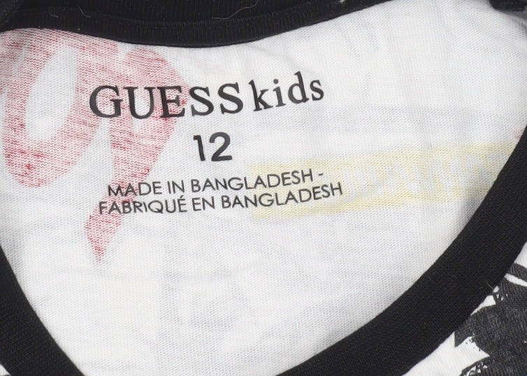Guess Kids Boys Multicoloured Graphic Comic Print T-Shirt Size 12 Years