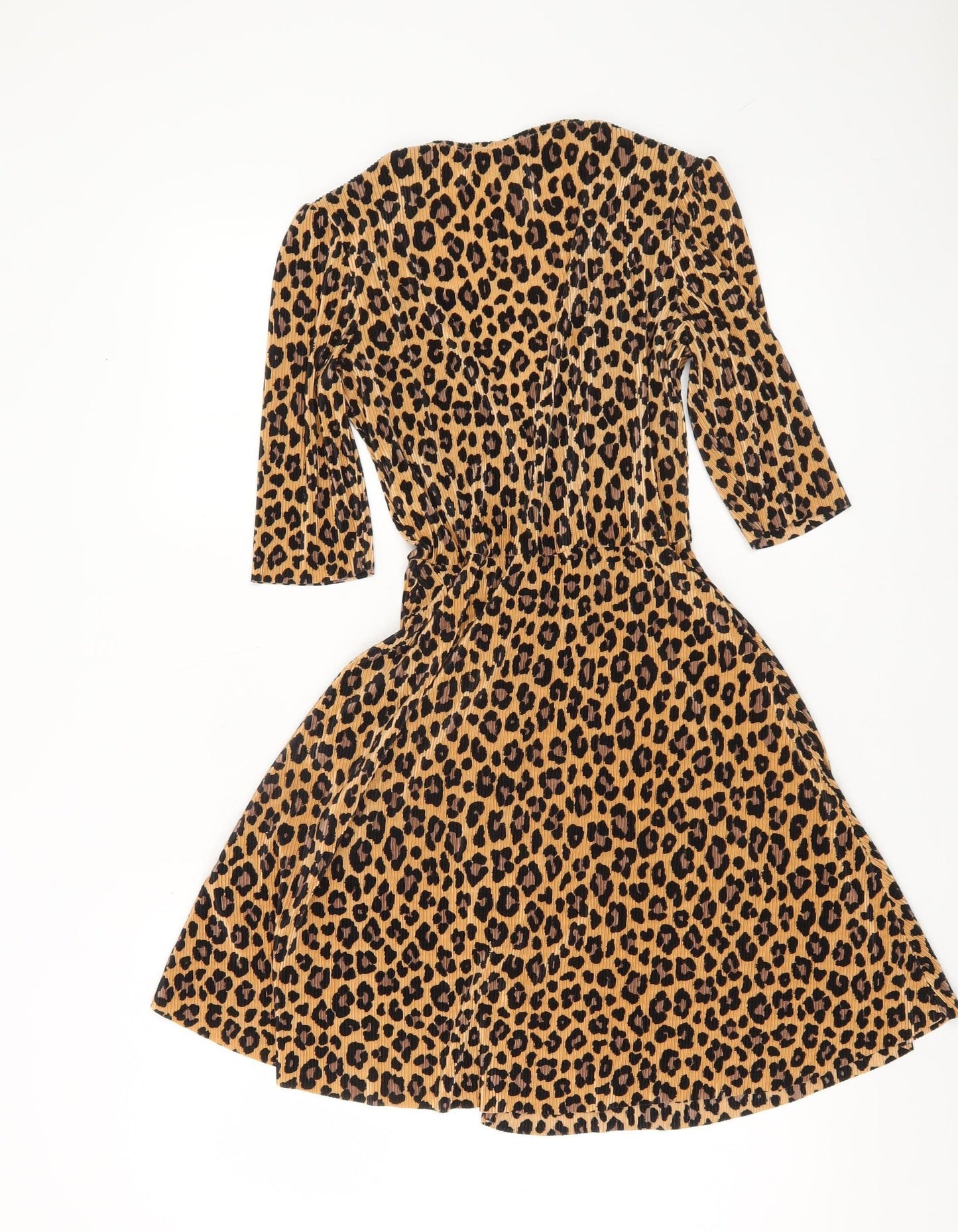 ASOS Women’s Brown Leopard Print Wrap Dress Size 6