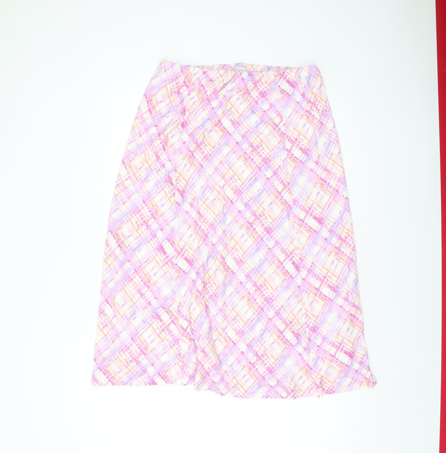 Cotswold Collections Womens Multicoloured Plaid A-Line Skirt M