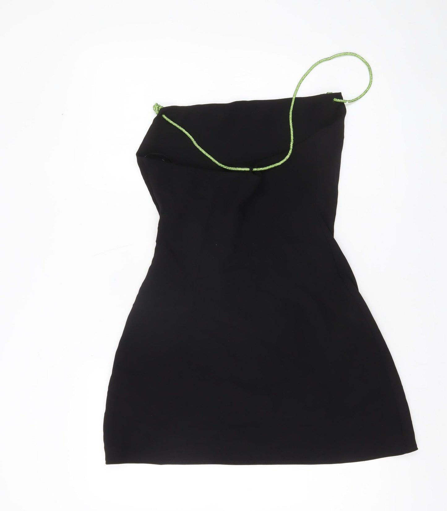 Zara Women’s Black XS Asymmetric Strap One Shoulder Party Dress