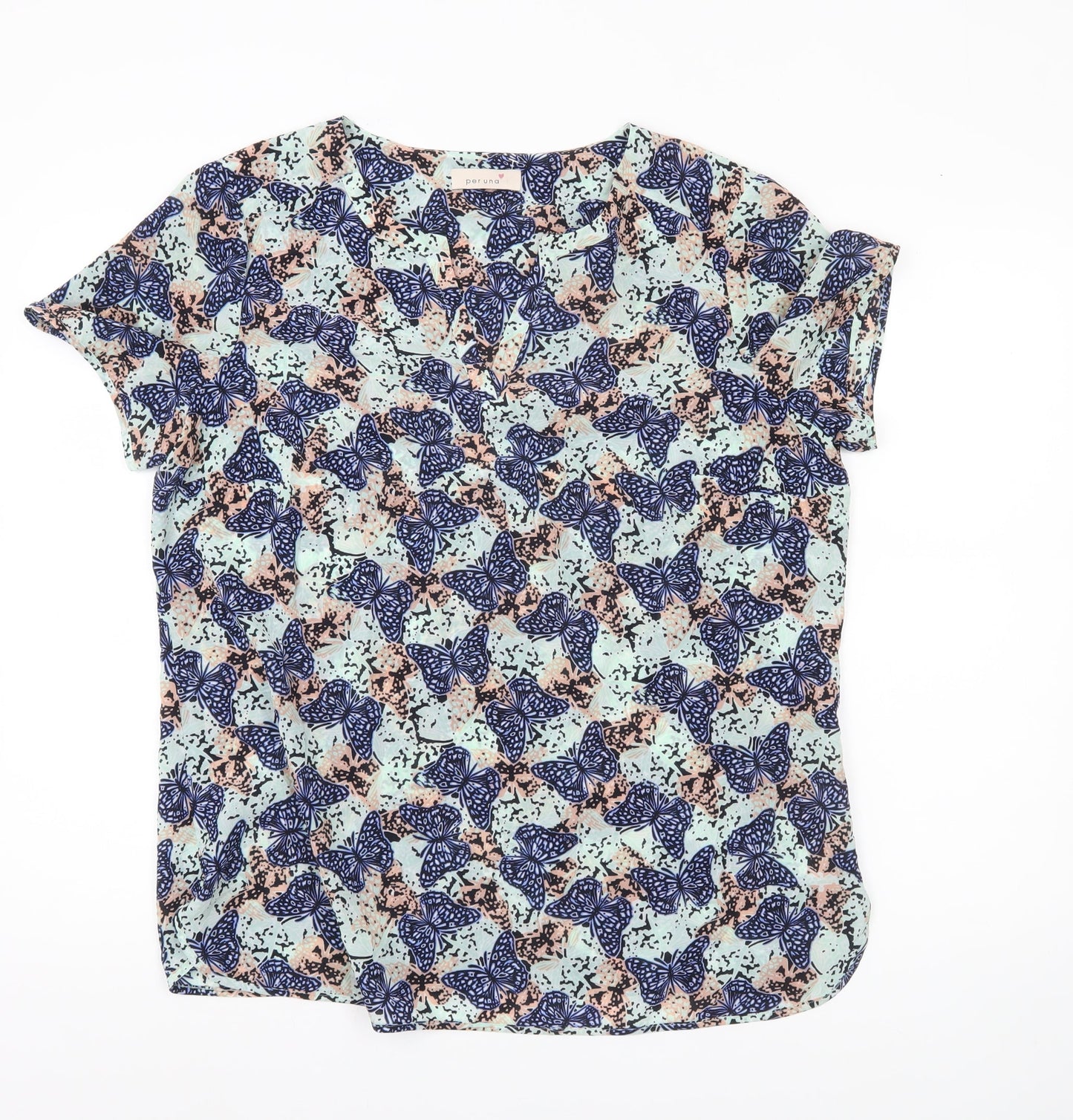Marks and Spencer Womens Butterfly Print Blouse UK 16 Polyester