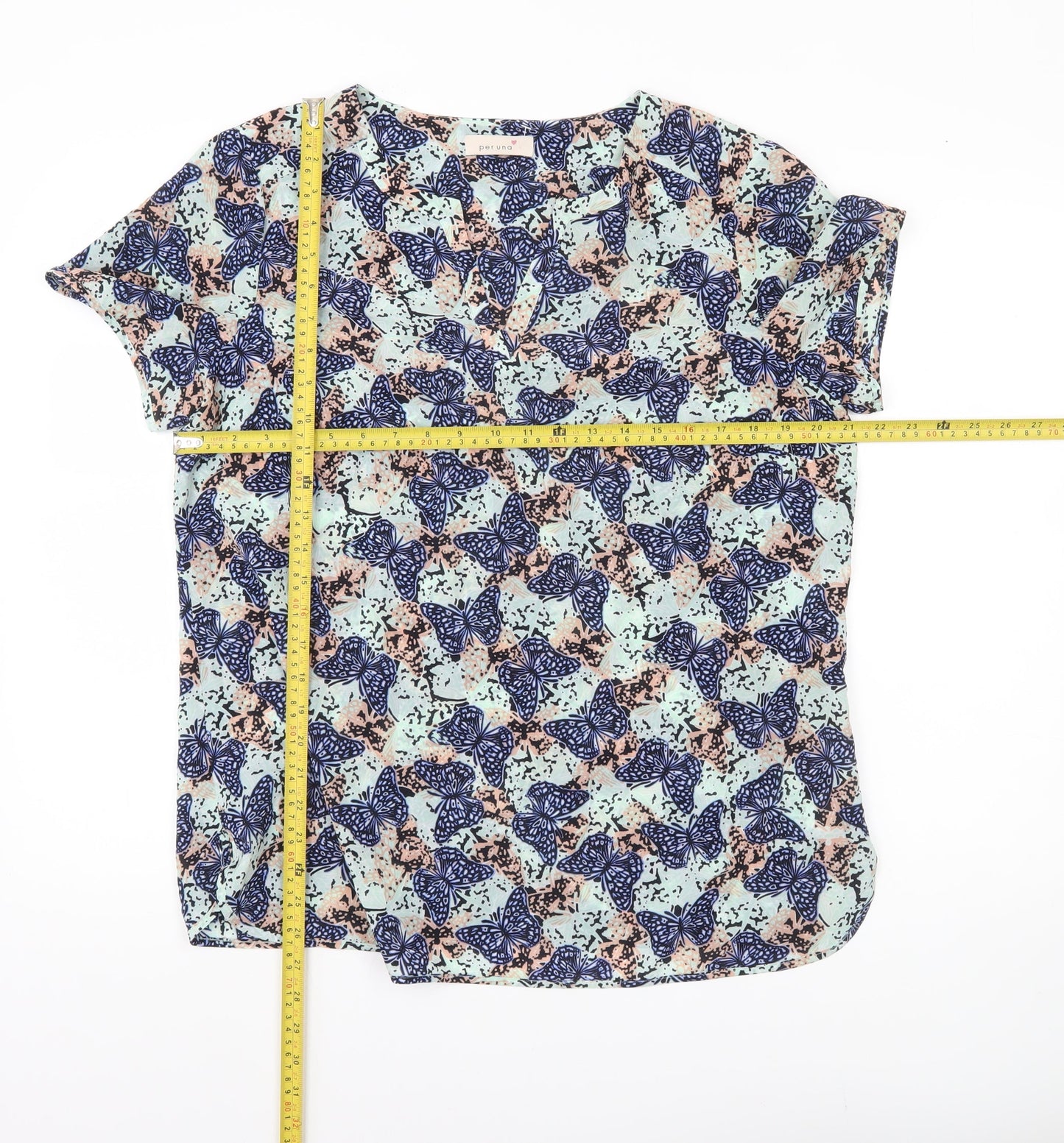 Marks and Spencer Womens Butterfly Print Blouse UK 16 Polyester