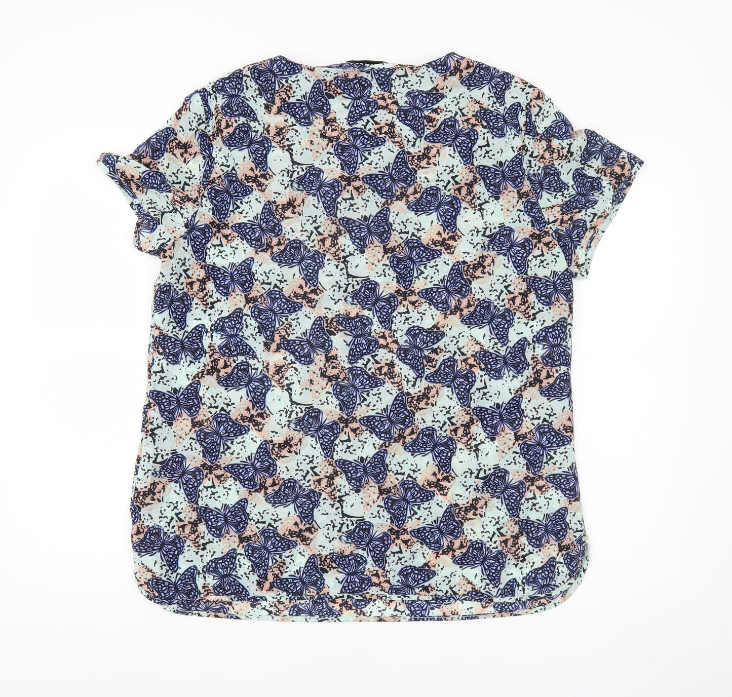 Marks and Spencer Womens Butterfly Print Blouse UK 16 Polyester