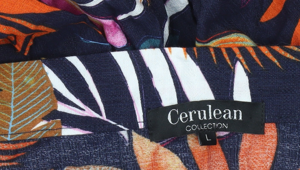 Cerulean Collection Women’s Multicoloured L Floral Midi Skirt