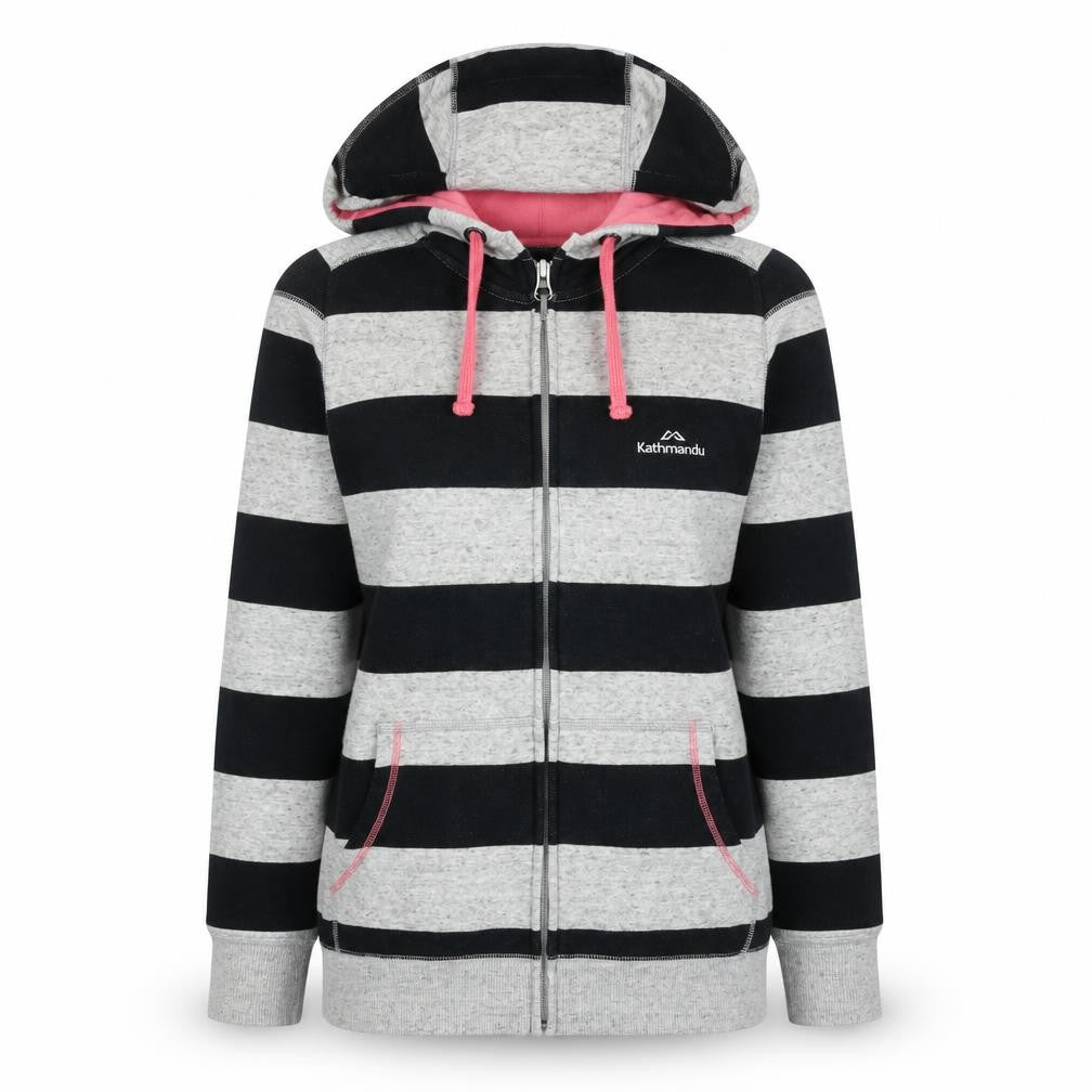 Womens UK 10 Regular Kathmandu Multicoloured Full Zip Hoodie