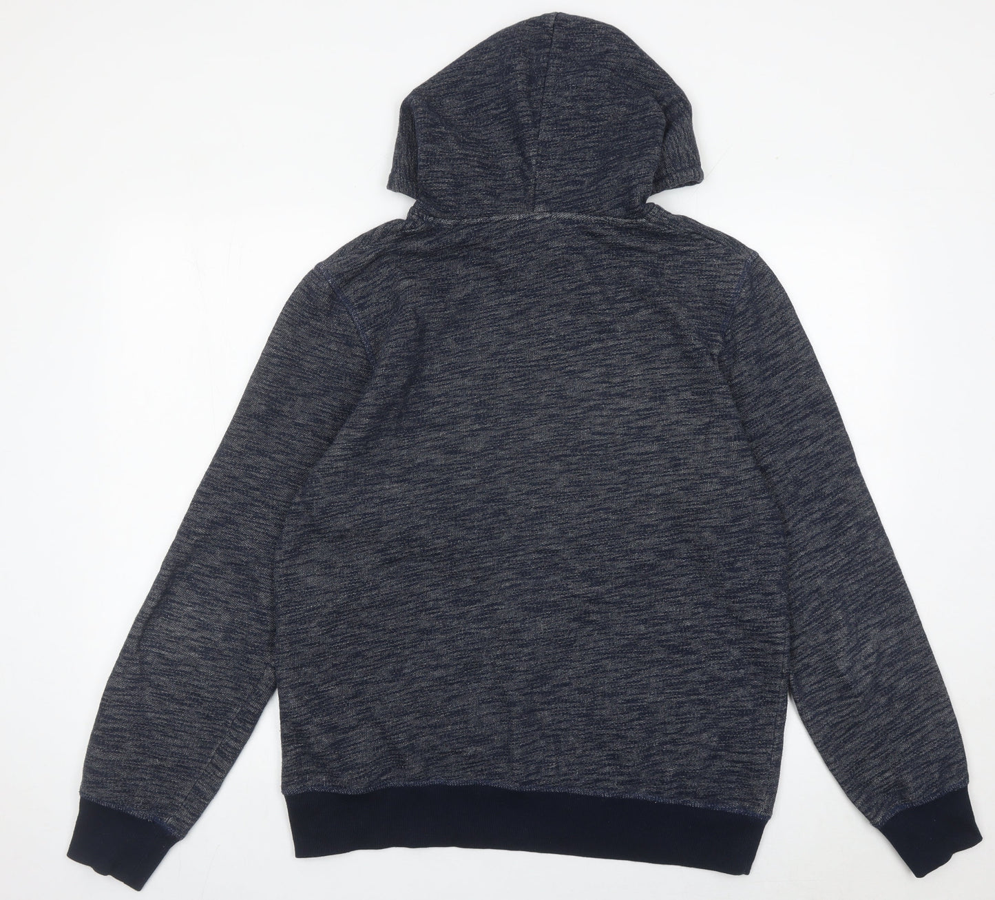 Jack & Jones Mens Blue Pullover Hoodie Size L Regular Fit