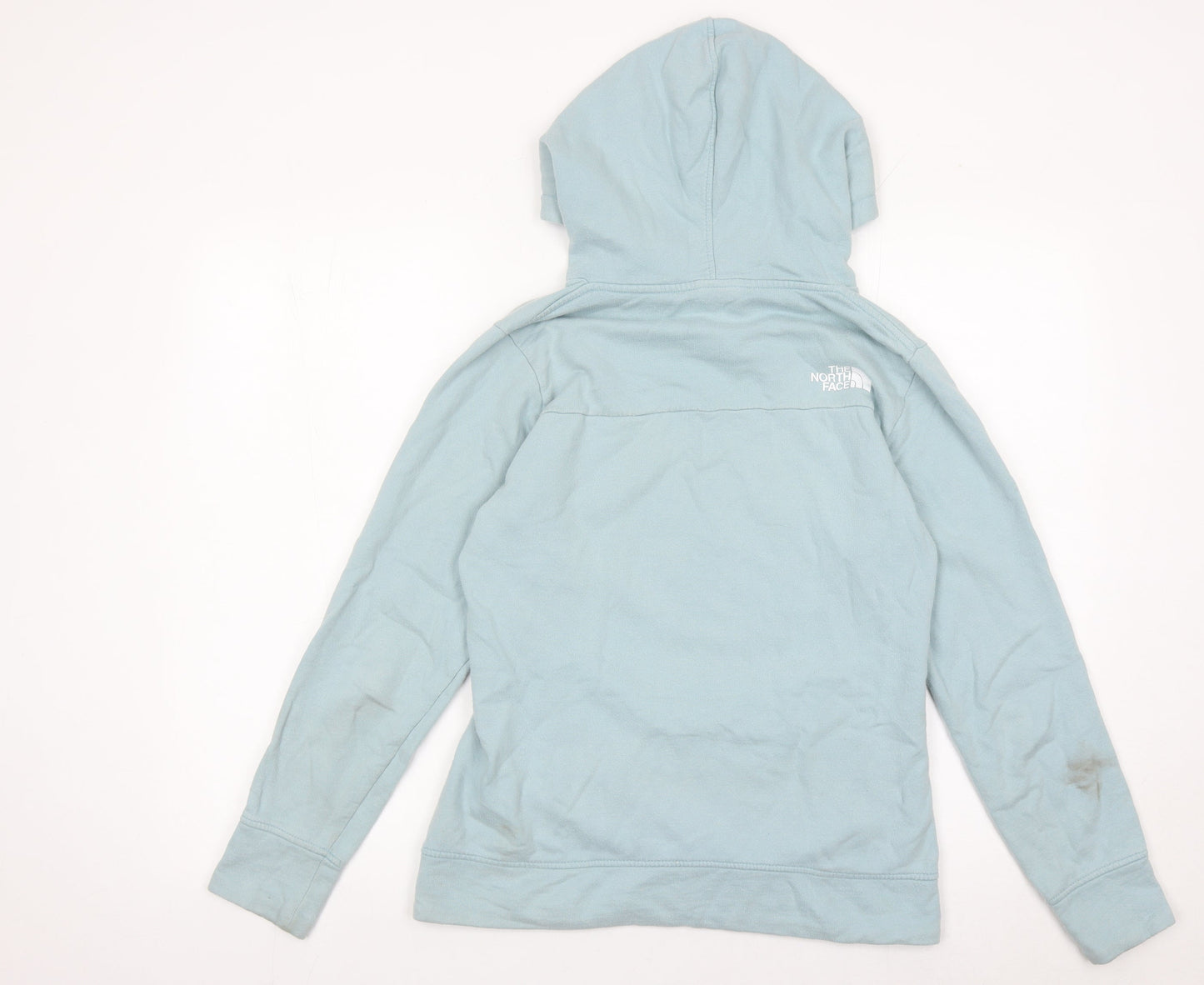 The North Face Womens Blue Small Pullover Hoodie Cotton Logo