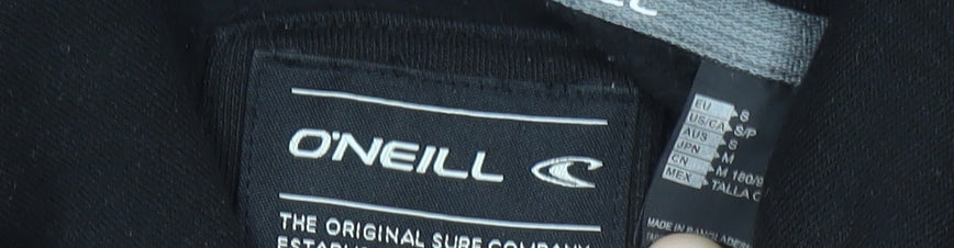 O'Neill Men's Black Pullover Hoodie Small Graphic Logo Outdoor