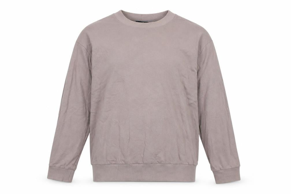Collusion Men’s Brown Cotton Logo Sweatshirt Size M Crew Neck