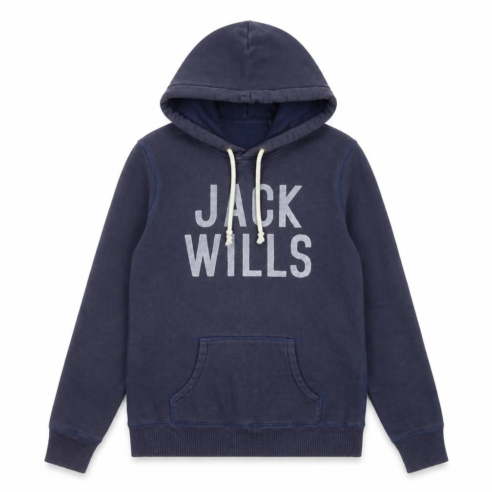 Womens UK 10 Regular Jack Wills Blue Pullover Hoodie