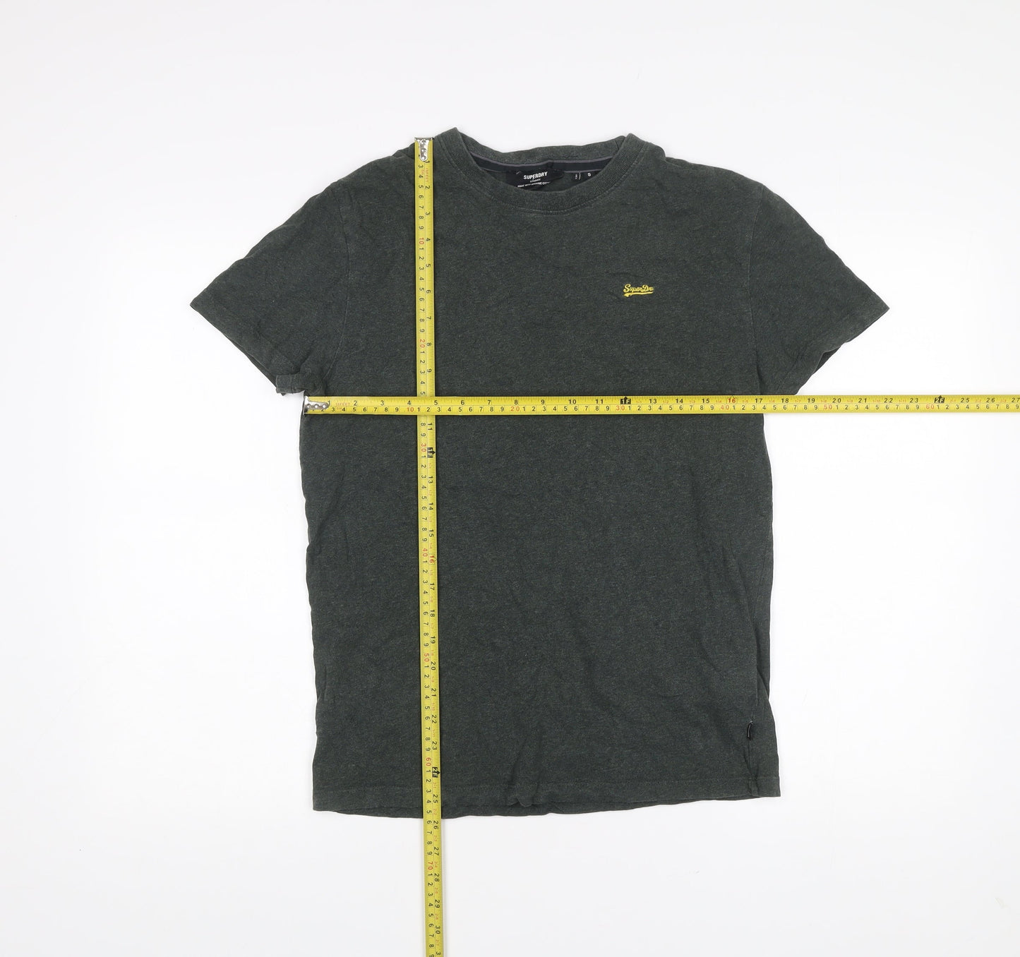 Superdry Men’s Green Small Organic Cotton Crew Neck T-Shirt
