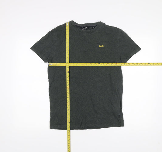 Superdry Men’s Green Small Organic Cotton Crew Neck T-Shirt