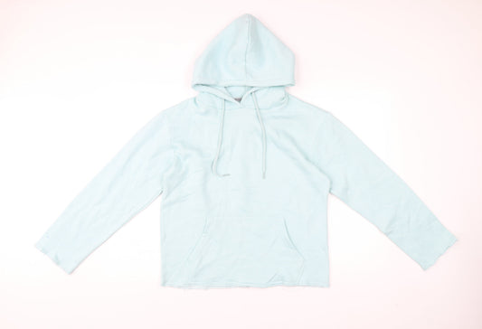 North West Women’s Blue Pullover Hoodie Small Fleece Cotton Blend