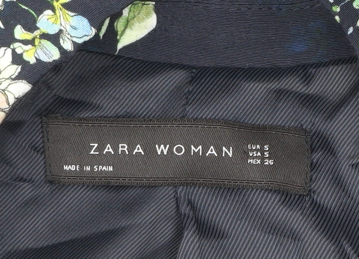 Zara Woman Women’s Multicoloured Floral Blazer Jacket Size 8