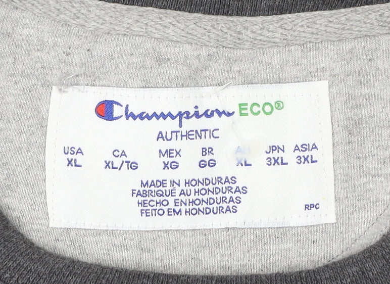 Champion Men’s Grey XL Pullover Sweatshirt Crew Neck Long Sleeve