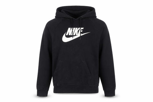 Mens UK XS Regular Nike Black Pullover Hoodie