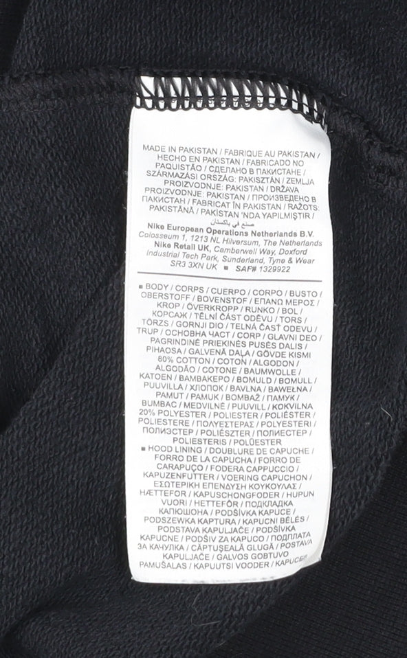 Nike Men's Black XS Pullover Hoodie Logo Graphic Sportswear