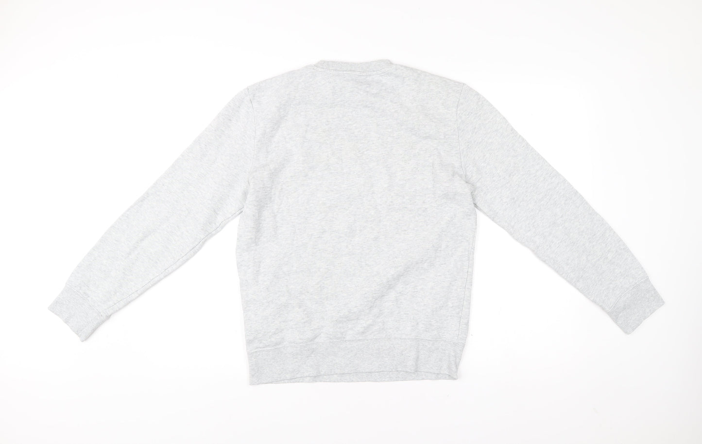 H&M Men’s Grey XS Pullover Sweatshirt with Embroidered Logo