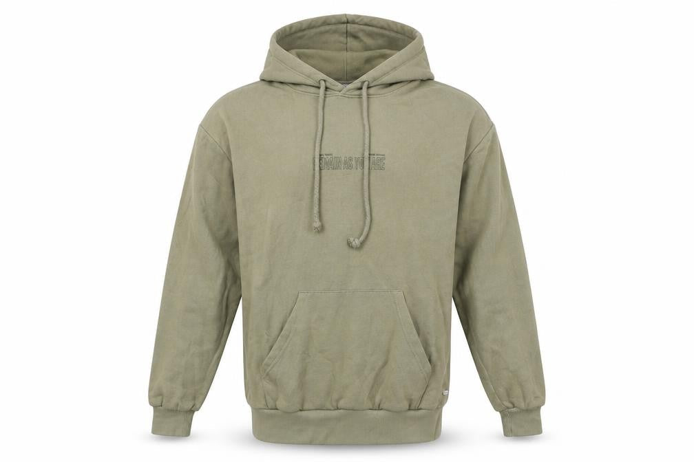 Pull&Bear Mens Green XS Graphic Print Pullover Hoodie