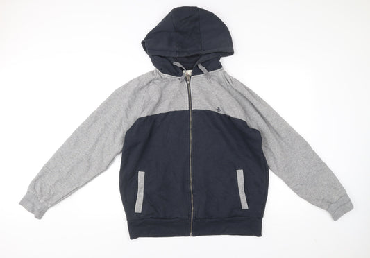 Penguin by Munsingwear Men's XL Blue Grey Full Zip Hoodie