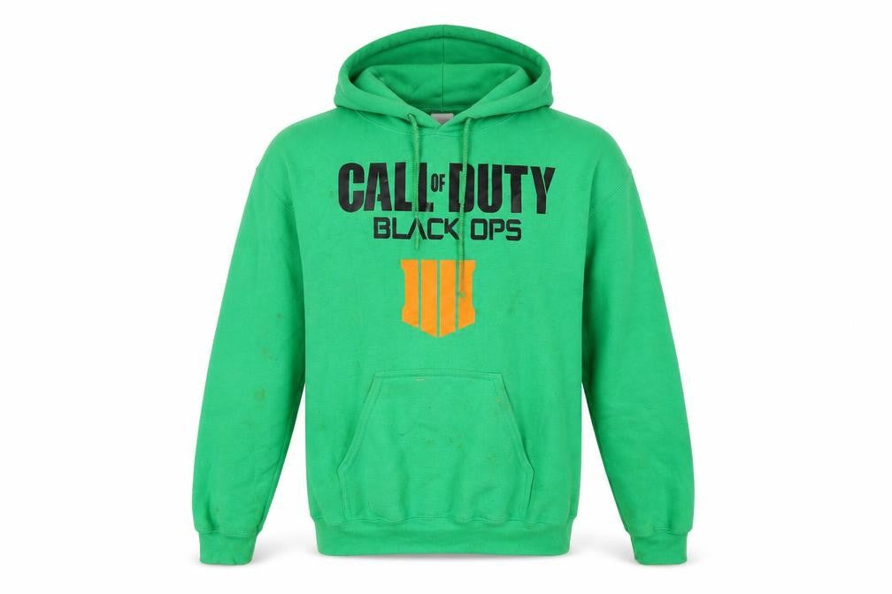 Gildan Men’s Green Call of Duty Black Ops Pullover Hoodie Size S