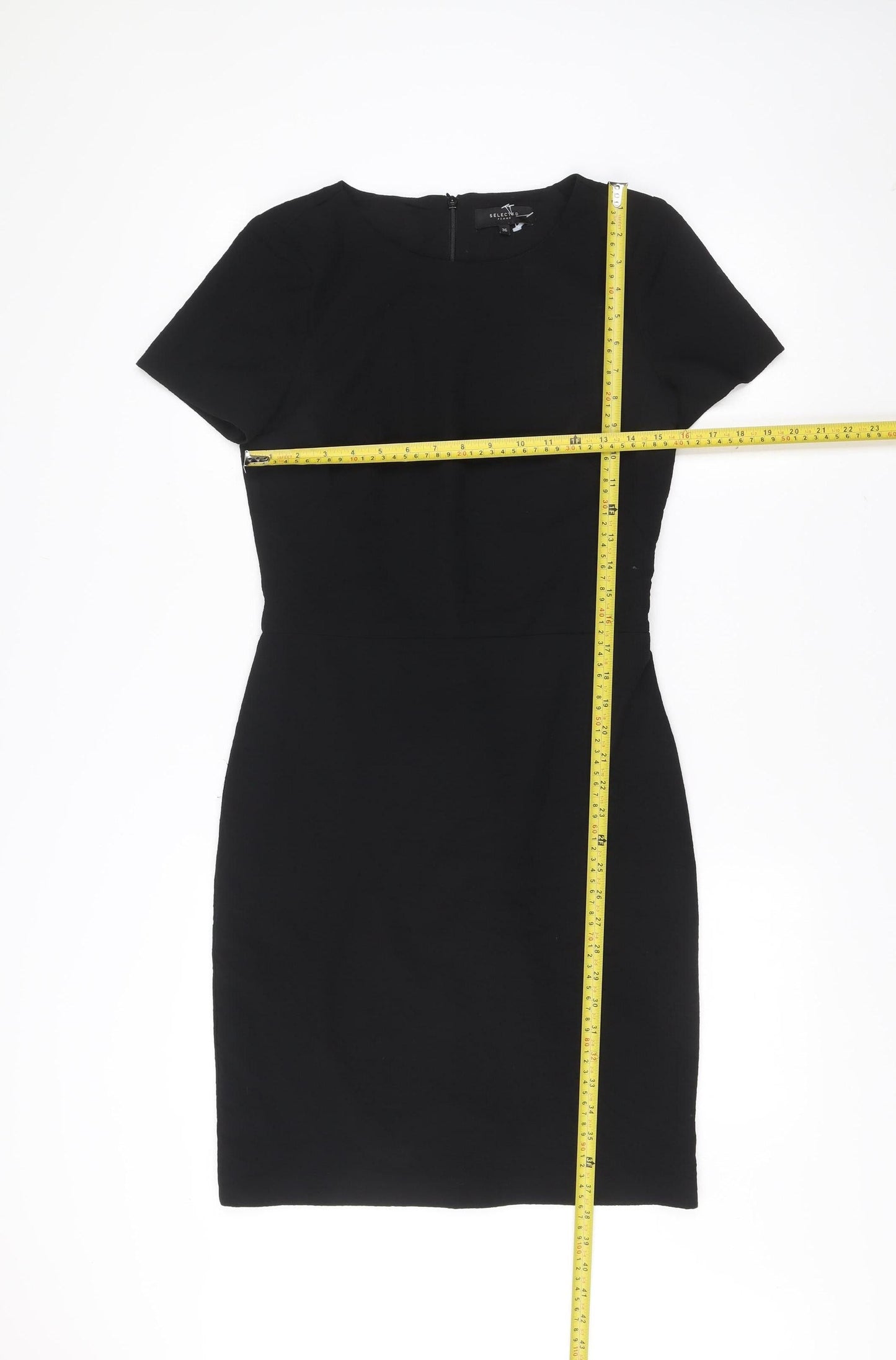 Selected Femme Women’s Black Size 8 Sheath Dress Workwear